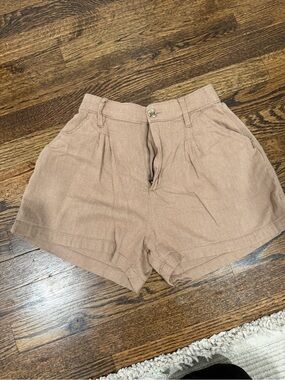 Hollister high waist linen shorts